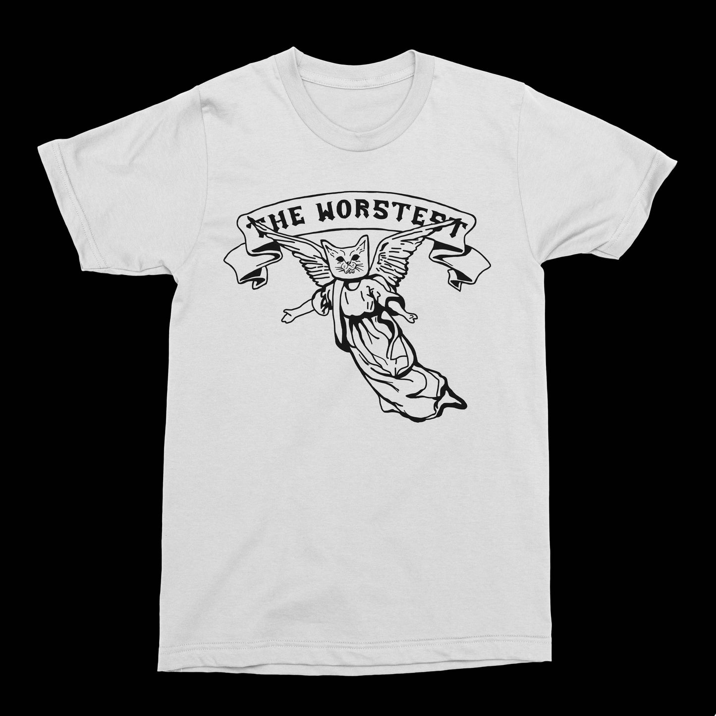 angel cat tee • the worstest