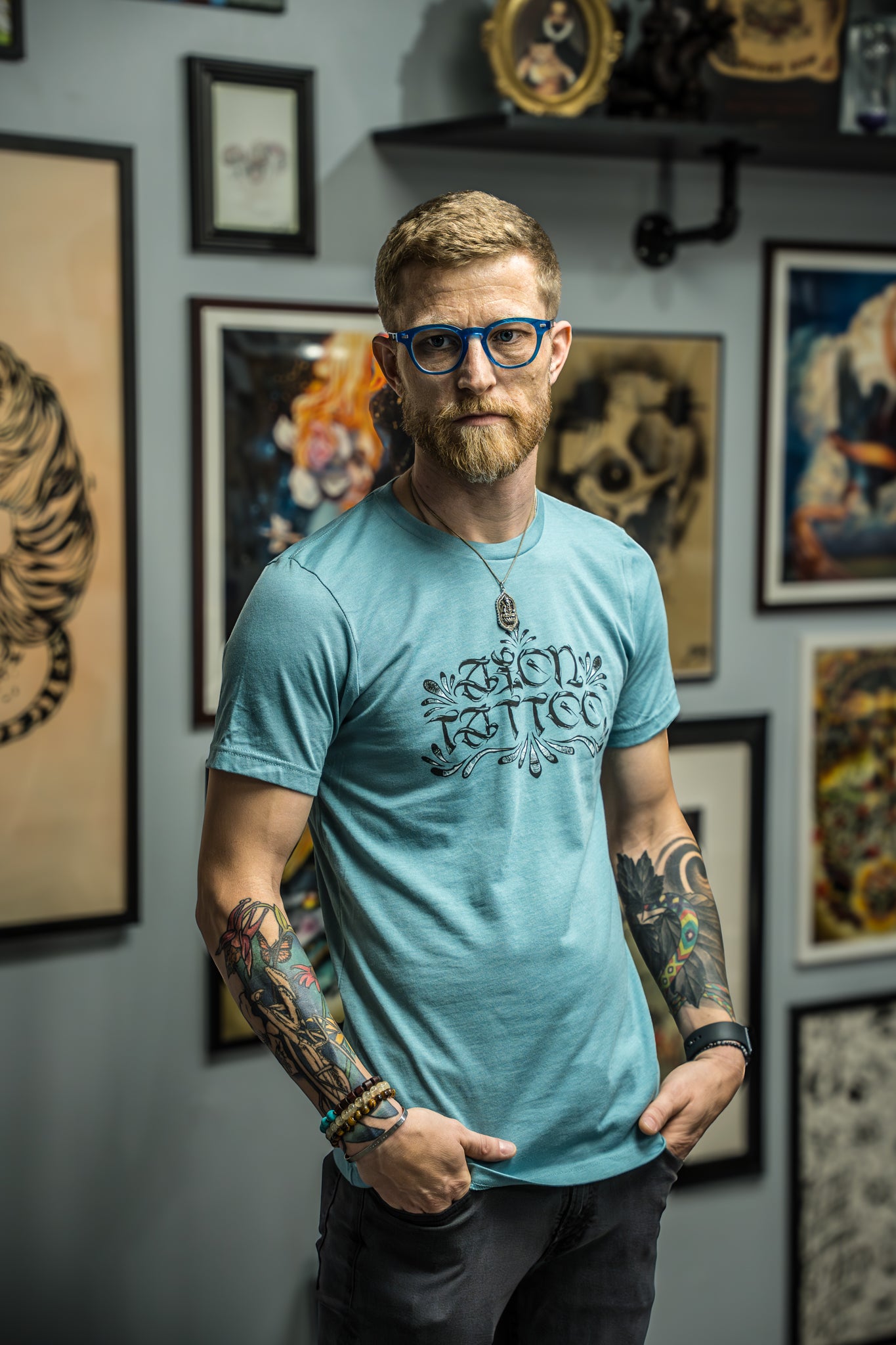 Aion Tattoo Script Unisex Tee