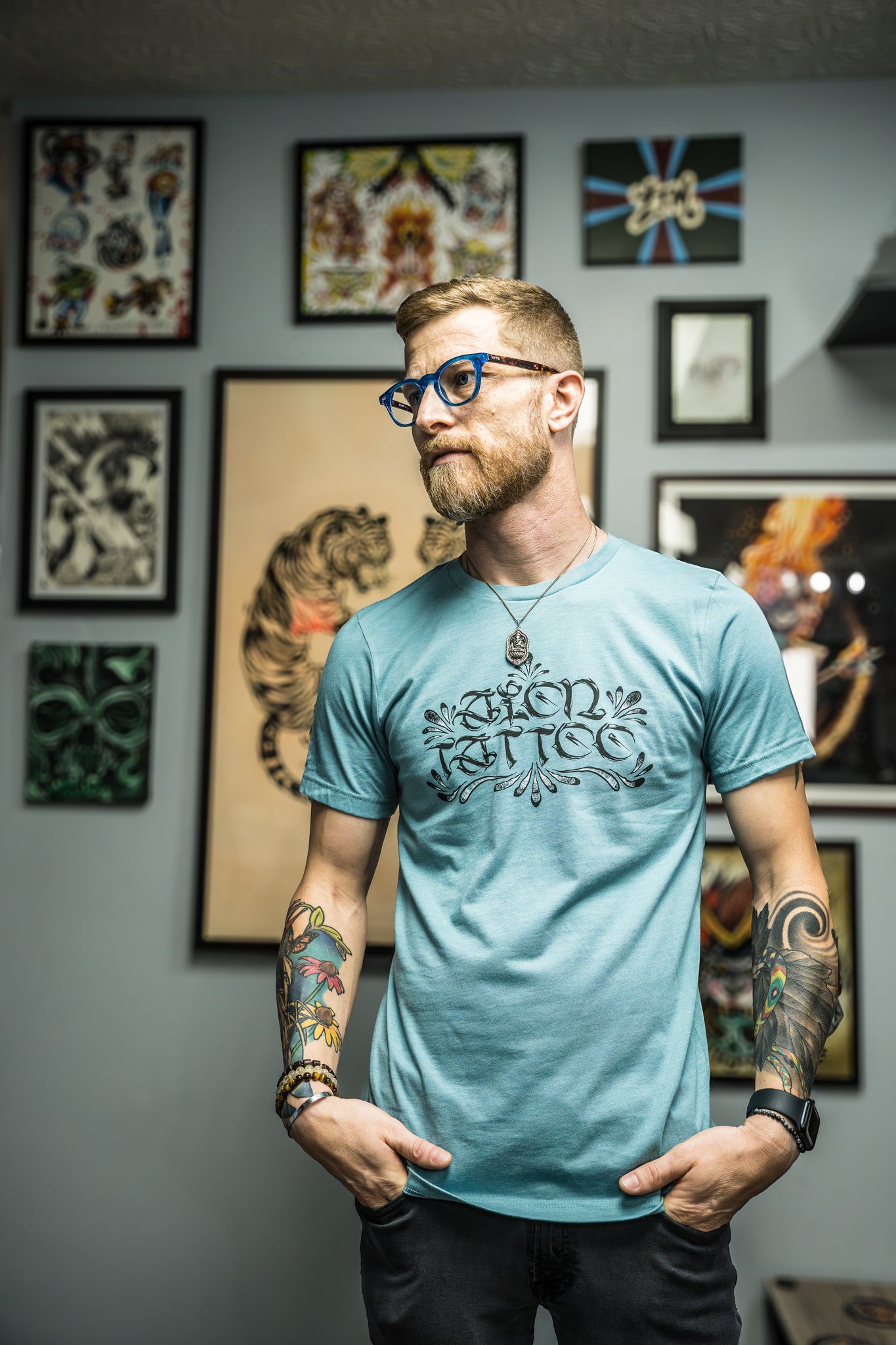 Aion Tattoo Script Unisex Tee