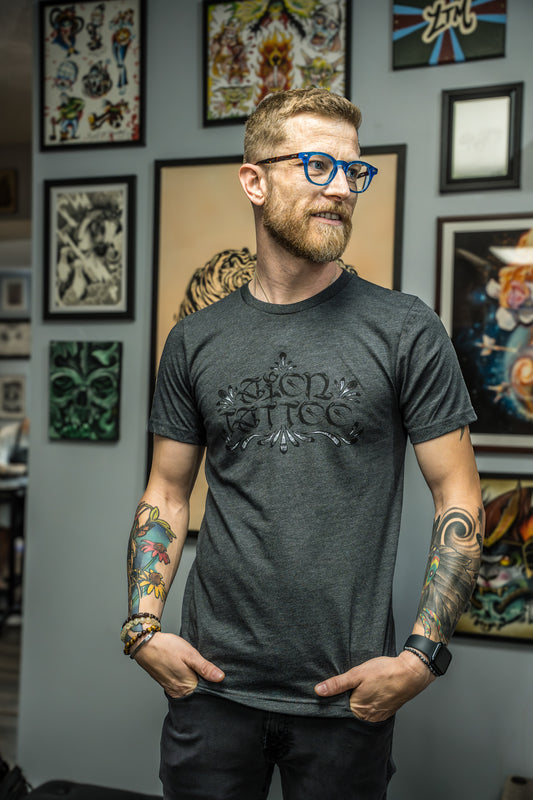 Aion Tattoo Script Unisex Tee